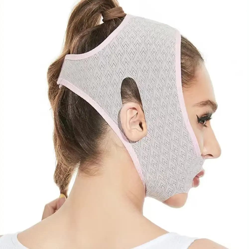 Massaggiatore Facciale per Ridurre il Doppio Mento, Modellatore Viso a V, Fascia Snellente per il Viso, Benda Lifting Guance, Fascia Antirughe, Lifting Facciale