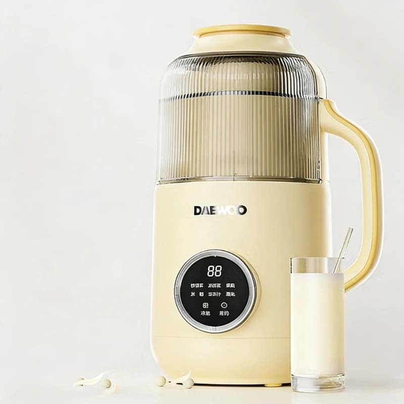 DAEWOO Mini Soy Milk Maker, Fully Automatic, Quiet, No-Cooking, High-Speed ​​Blender, Multifunctional Household Maker