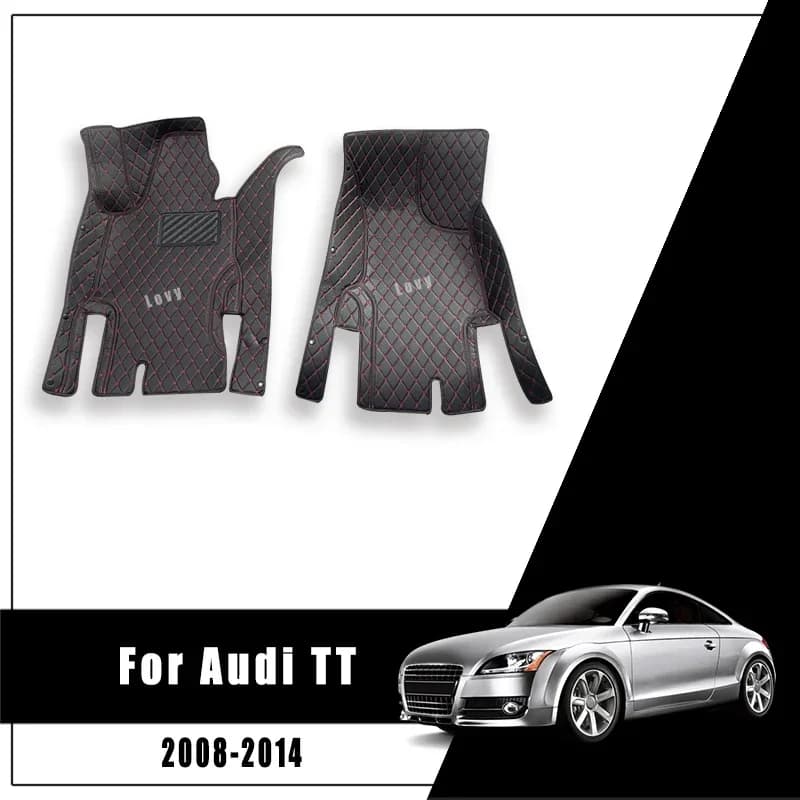 Custom Carpets For Audi TT 2014 2013 2012 2011 2010 2009 2008 (2 Seater) Leather Car Floor Mats Accessories Pedal Rugs Cover