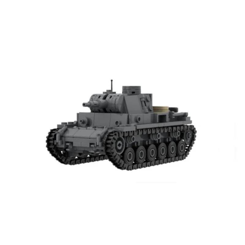 MOC Building Block Carro armato militare Piccole particelle assemblate Building Block Giocattoli educativi per bambini Giocattoli educativi per l'addestramento del cervello