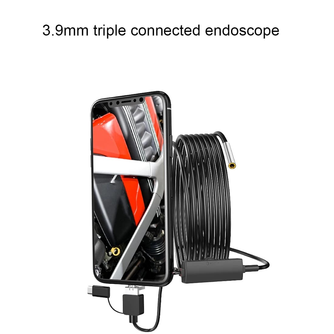 Kit di Aggiornamento Endoscopio USB 3.9MM 1M Impermeabile 3 in 1 TYPE-C HD per Stampanti 3D - Accessori per Upgrade BIQU BX - B12B