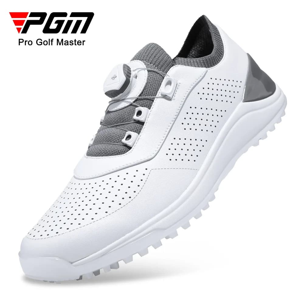 Scarpe da golf da uomo PGM con lacci, scarpe sportive estive traspiranti e antiscivolo XZ264