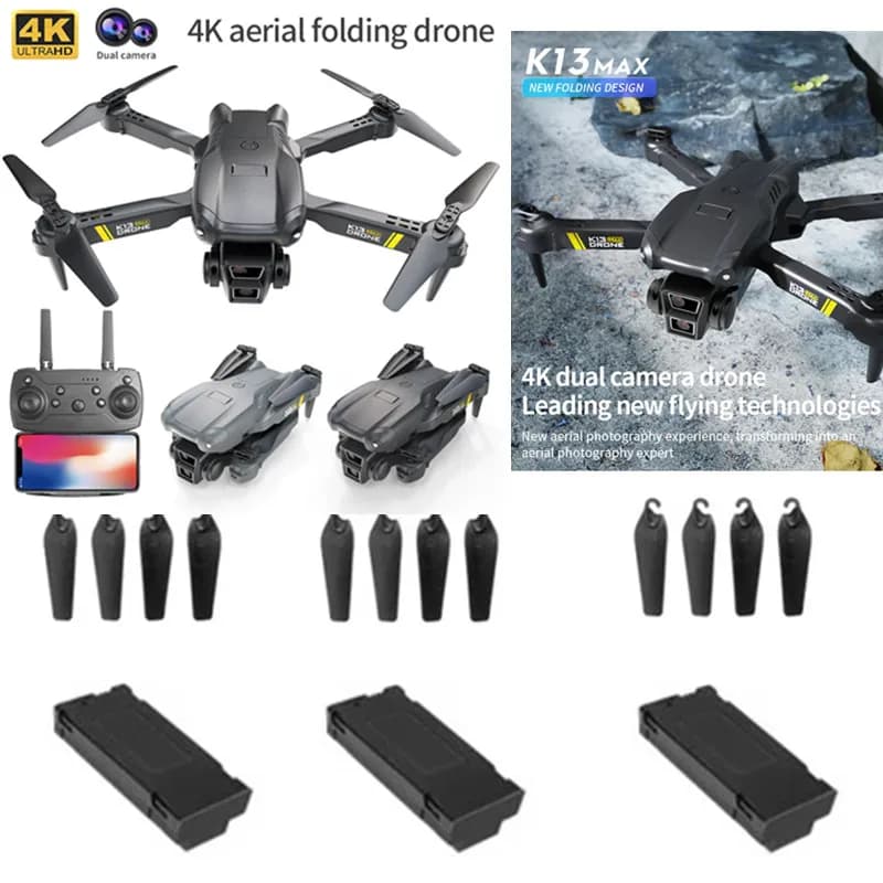 Batteria e Elica per Drone K13 MAX, Accessori Originali per Drone RC K13 MAX, Batteria 3.7V 1800MAH per Drone K13