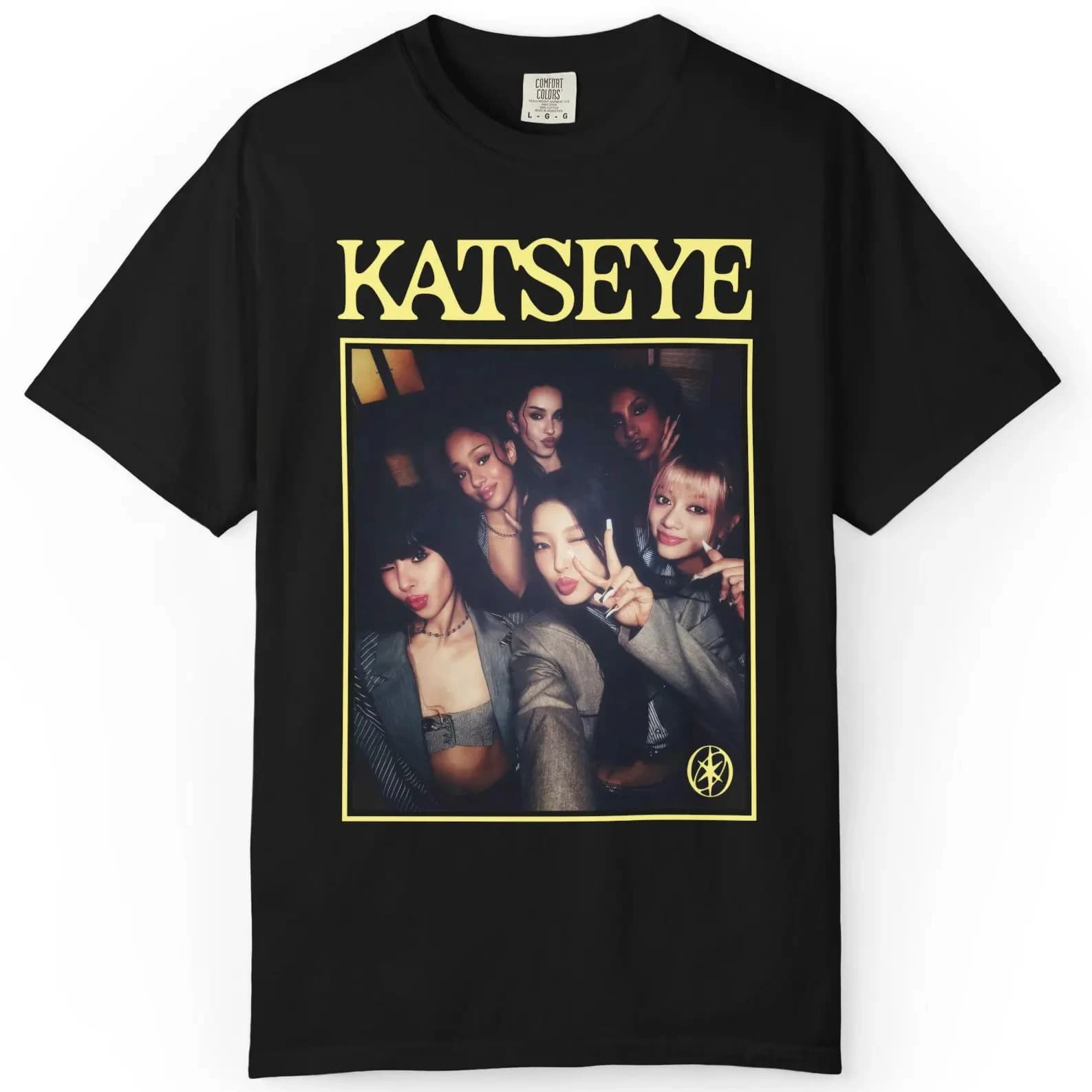 Katseye unisex short-sleeved T-shirt K-pop like Megan Daniella Manon Lara Sofia and Yunchae Fashion Harajuku Kawaii T-shirt