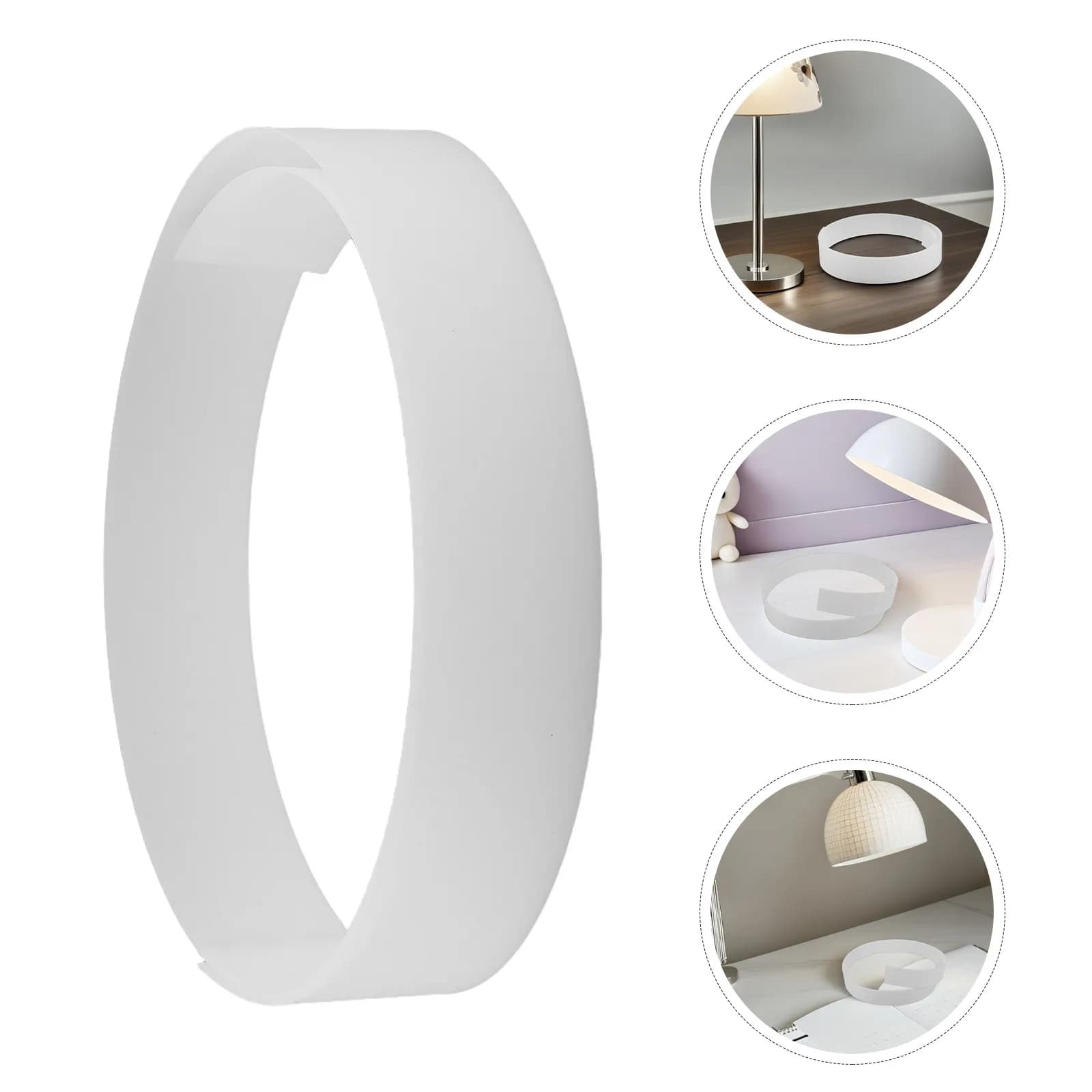 Flexible LED Light Channel with Milky Diffuser Sheet for LED Strips Ceiling Mount Light Fixture Modern Ambient Lighting