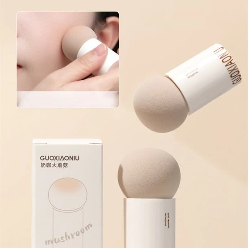 1PC GUOXIAONIU Spugnetta Cosmetic in Fungus Shape, Applicator for Fondotinta, Corrector, Cypria, Beauty Tool for Makeup