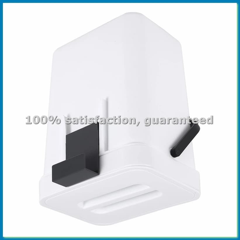 Bidone per Compostaggio da Cucina da 1,3 Galloni con Coperchio, Contenitore per Rifiuti Alimentari, Piccolo e Leggero, Bidone per Bagno Bianco-A10G