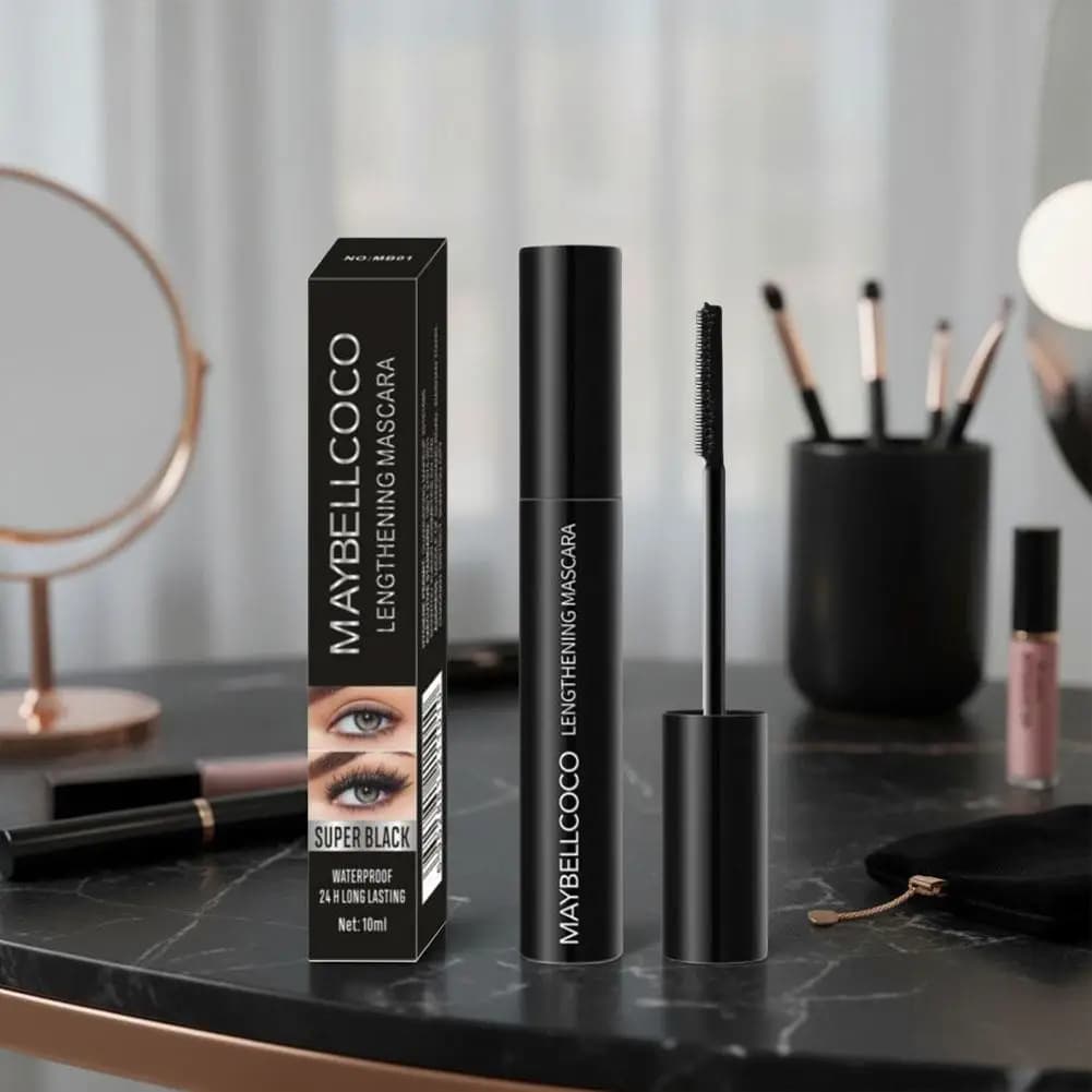 Mascara 3D Fiber Lashes Thick crea ciglia folte e arricciate, cosmetico per occhi, trucco a lunga durata, naturale, impermeabile Br T2M3