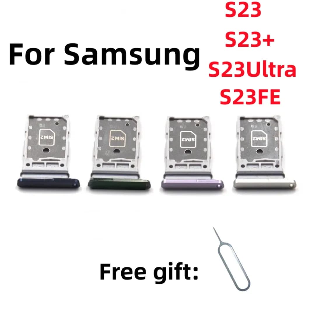 SIM Card SD Card vassoio chip slot cassetto supporto per Samsung Galaxy S23 S23Plus/+ S23Ultra S23FE SM-S9110 S9160 S7110 S9180 vassoio