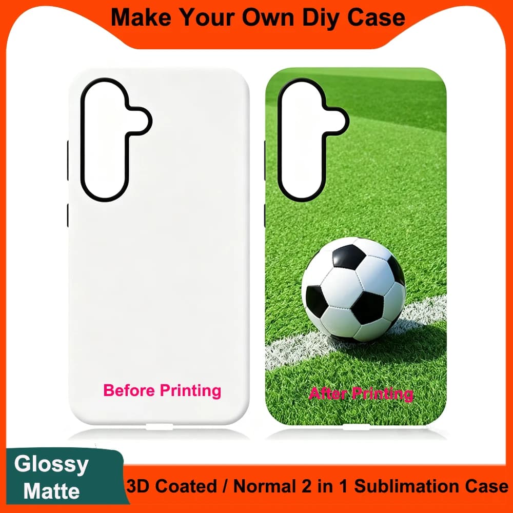 10pcs 3D Blank Film Sublimation Phone Case for Samsung Galaxy S26 Ultra S25 Plus A35 A04 Photo Custom Printing Full Wrapped Case