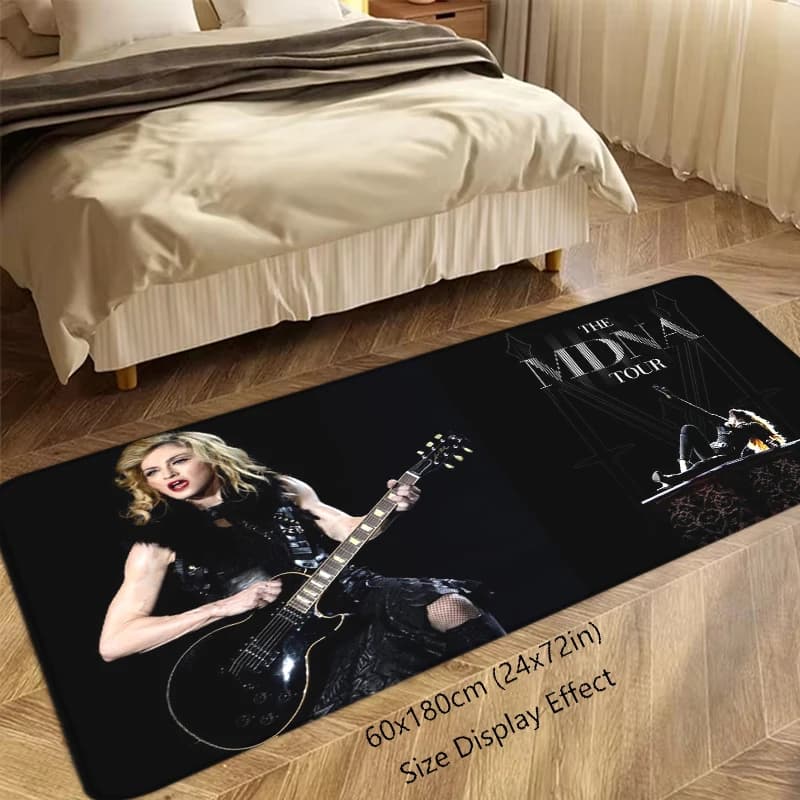 Bedside Foot Rug Welcome Floor Mat for Entryway M-Madonna Bathroom Hallway Carpet Kitchen Water Adsorbed Rugs Fluffy Home Decor