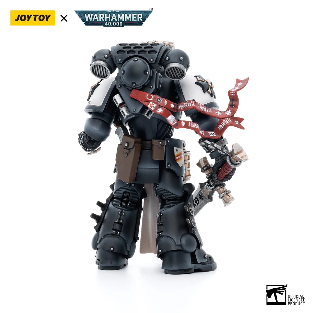 [IN-STOCK] JJOYTOY Warhammer 40K 1/18 Action Figure Black Templars The Emperors Champion Rolantus Model