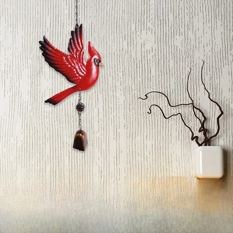 Creative Iron Art Bird Wind Chimes Outdoor Metal Home Decorative Hanging Pendants Country Style Courtyard Wind Bells Accessories