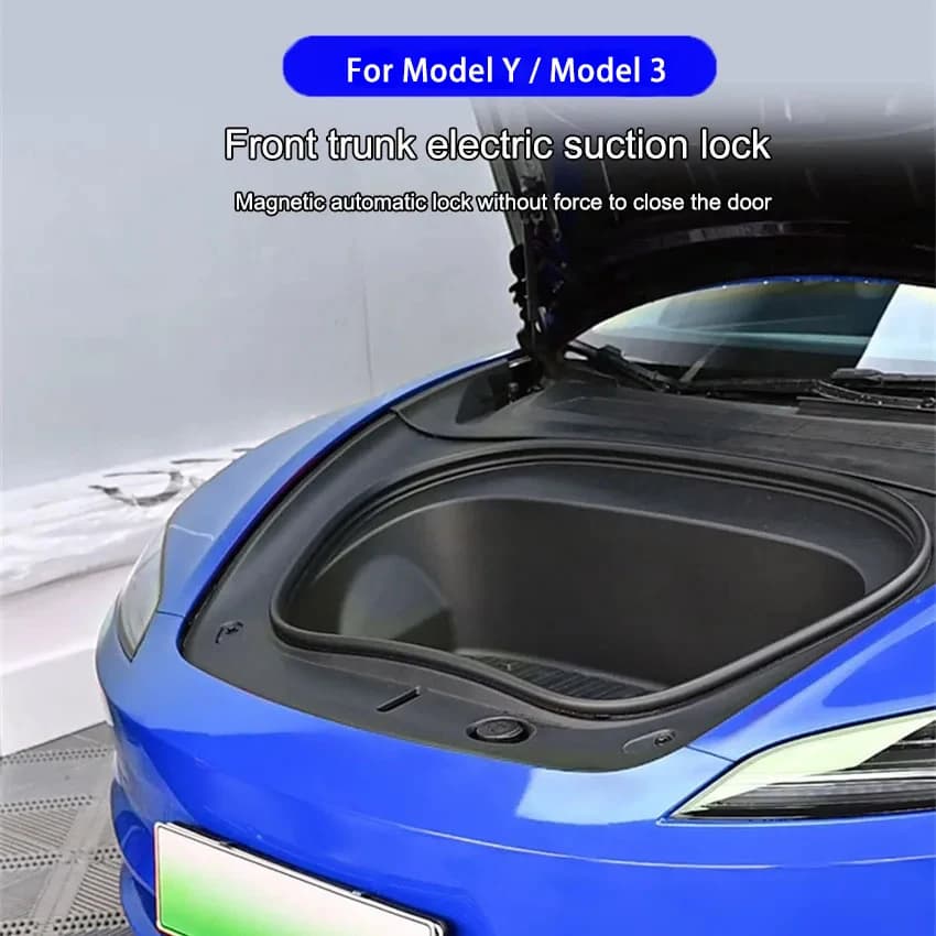 Car Front Trunk Smart Electric Suction Lock Automatic Adsorption Closer for Tesla Model 3/Y Non-destructive installation