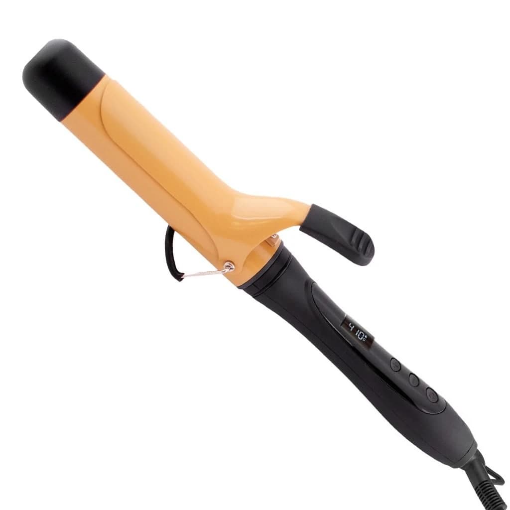 Ceramic Curling Iron 1 1/2 Inch, for Long Lasting Curls & Hair Types,Onyx Black