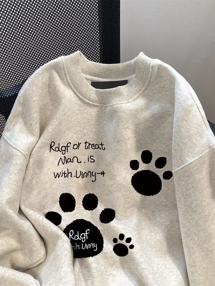 Women'S Sweatshirts Middle-Aged Pockets Tops High-Quality Cotton Fun Fall Soft Stand-Up Plush Vintages Blocking Embroidery