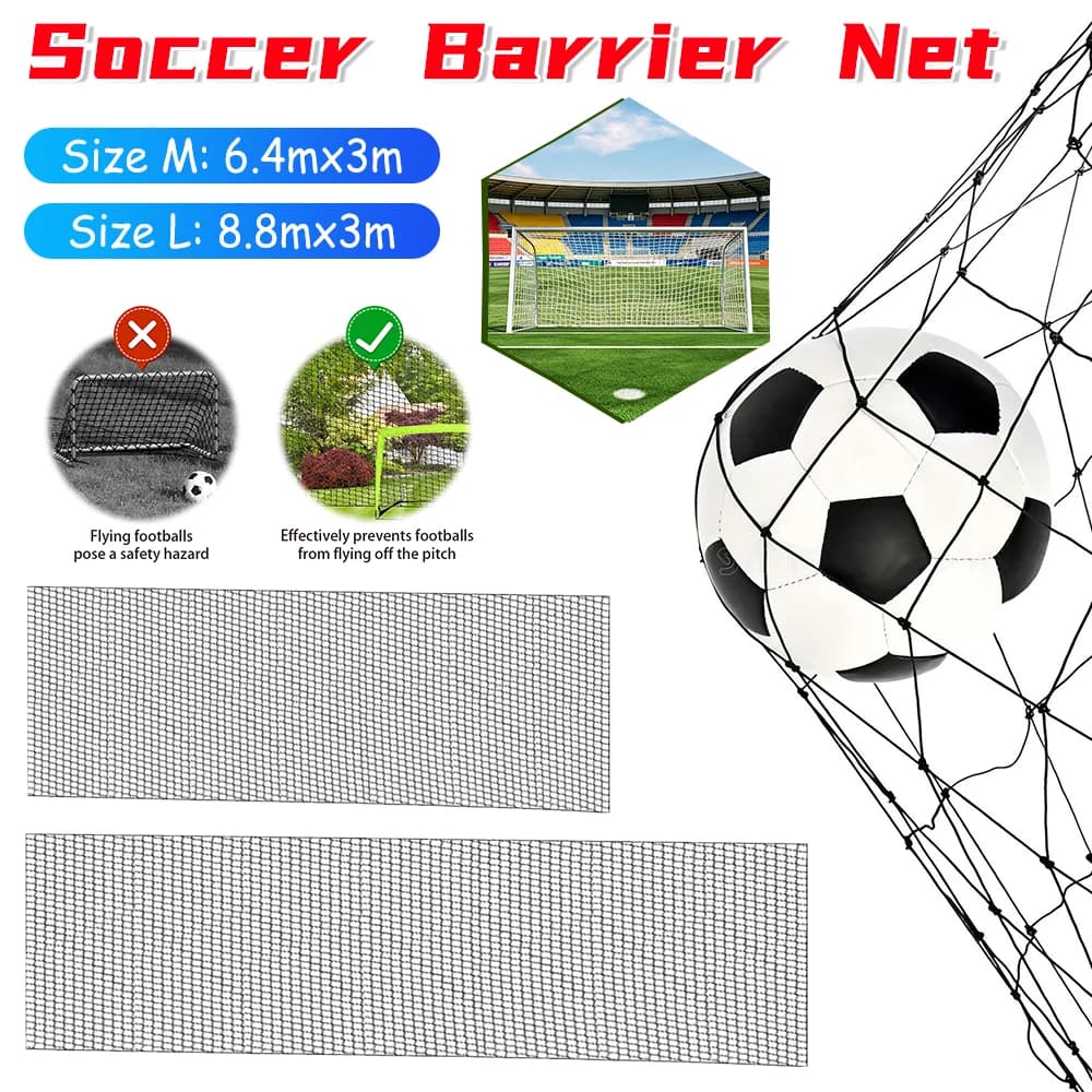 Black Soccer Backstop Net, Sports Practice Barrier Net,Solid Golf Ball Hitting Netting ,Garden Net Balcony Protection Safe Net