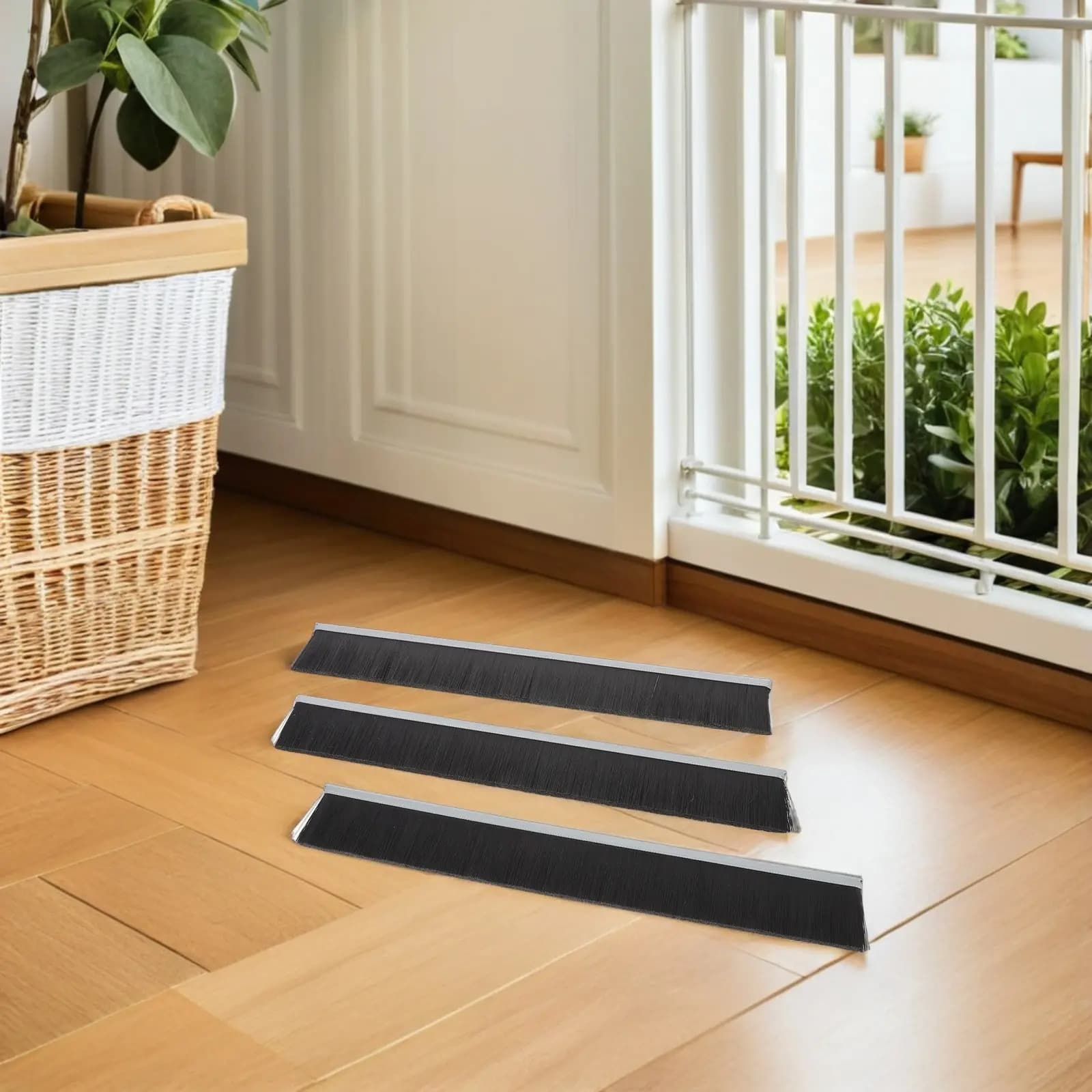 Set di 3 Spazzole in Nylon per Cassetta delle Lettere, Striscia Sigillante da 30Cm, Protezione da Polvere e Acqua, Guarnizione Antivento per Casa e Ufficio