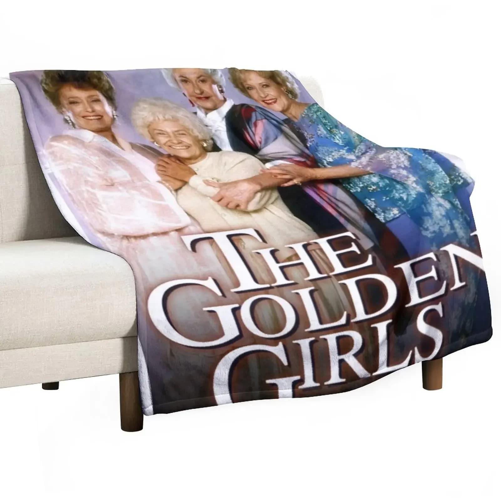 Le ragazze dorate lanciano coperte sottili coperta di design di lusso
