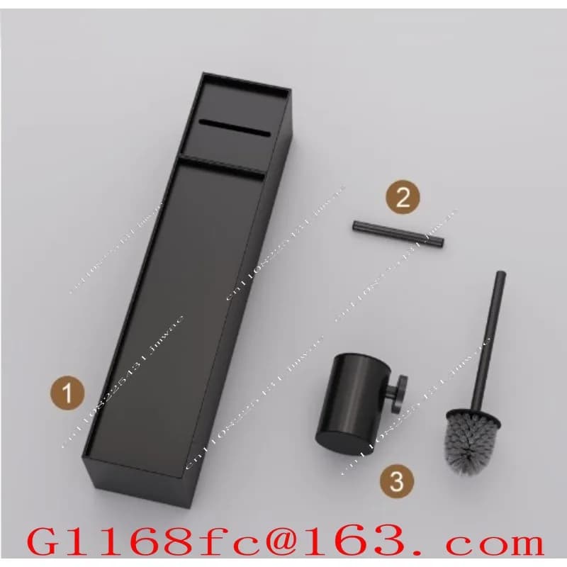 Concealed Toilet Brush Bathroom Cabinet Embedded 304 Stainless Steel Two-in-one Trash Can Niche