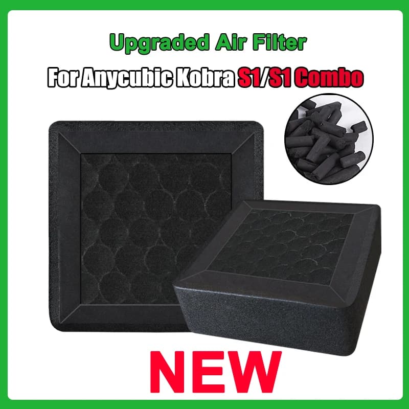 For Anycubic Kobra S1 HEPA Air Filter Carbon Filter Active Gas Toxic Refreshment Parts 3d Kobra S1 Accessory