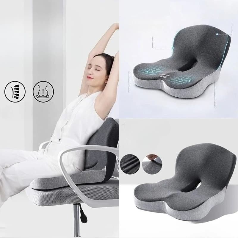 Cuscino in memory foam Cuscino per la vita Supporto lombare Cuscino per ufficio Cuscino per sedia Accessori interni Cuscino per seggiolino auto