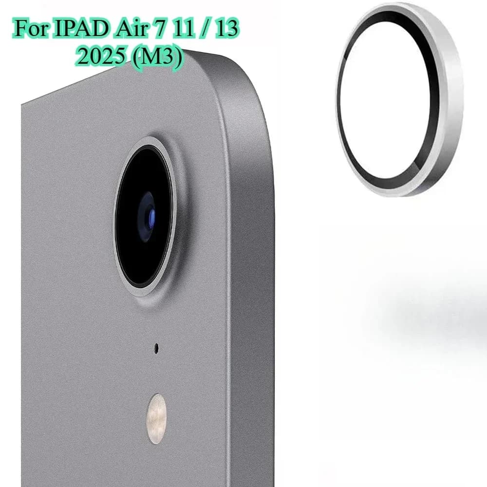 Protezione per obiettivo fotocamera con anello in vetro temperato 9H per APPLE IPad Air7 M3 2025 6/5/4 11th A16 10th 10.9 Mini 7/6 Pro 11 13 pollici Cover