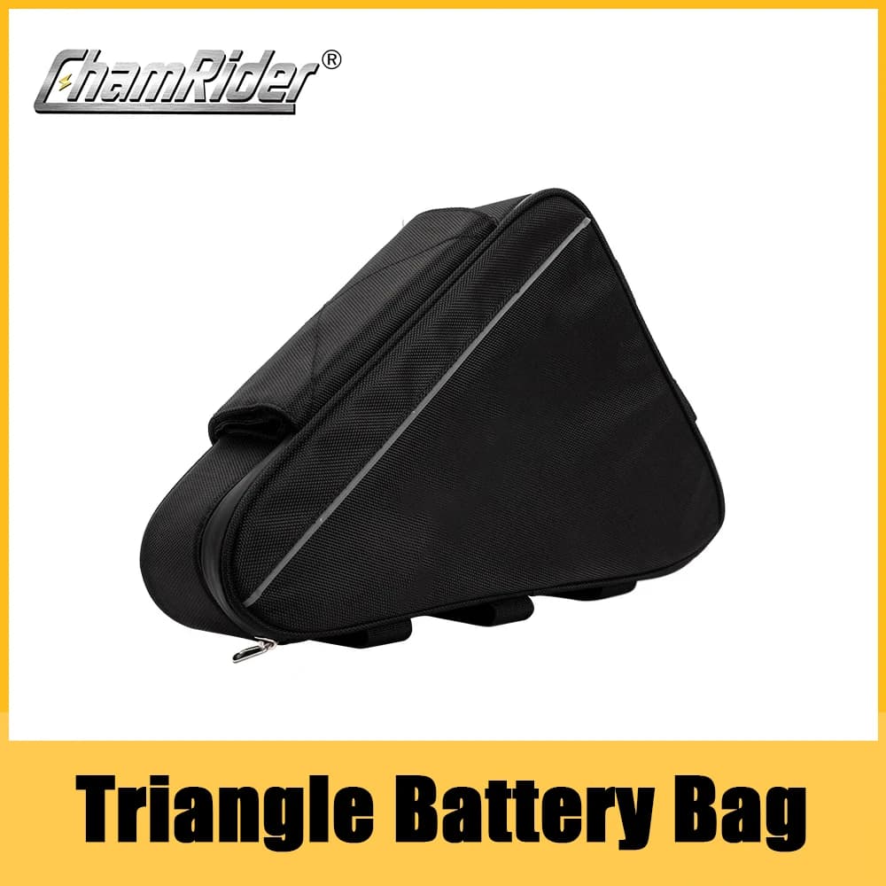 36V 48V 60V 72V E-BIKE borsa della batteria del triangolo della bicicletta elettrica borse del triangolo del telaio della bicicletta nera carico massimo 126 celle