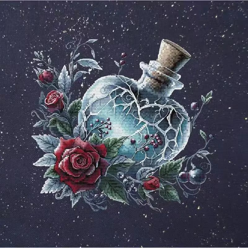 16329B Cross Stitch ONLY FLOSS NO FABRIC NOT Cross-stitch Kit Embroidery Needlework WITHOUT Fabric Homfun Painting Crossing