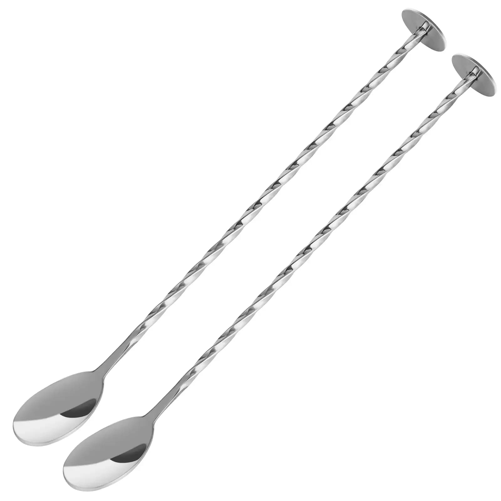 Agitatori per cocktail con manico lungo Barista Bastone per miscelazione Cucchiaio Accessori per barman in acciaio inossidabile Whisky Bar Cucina Bevande Shaker