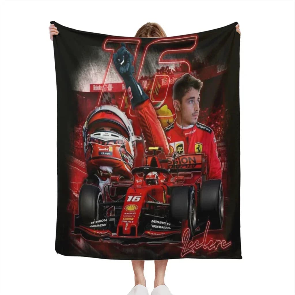 charles leclerc fan art Coperta sottile, morbida e soffice, decorazione per la camera da letto, coperte per divano, piumino, casa e decorazione, coperta estiva