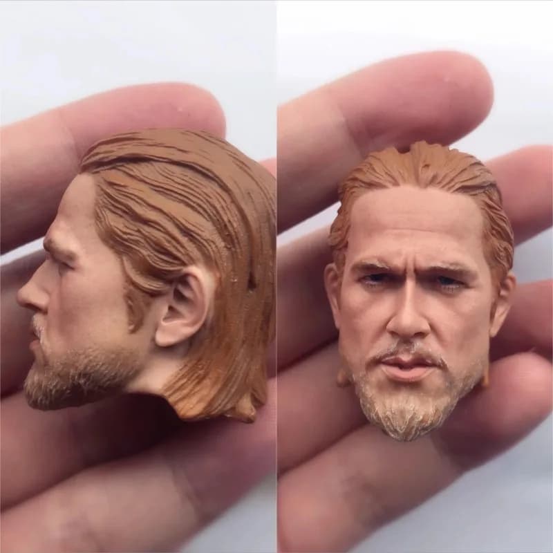 Testa di soldato maschio dell'attore britannico in scala 1/6 scolpita per giocattoli per bambole Action Figure da 12 pollici