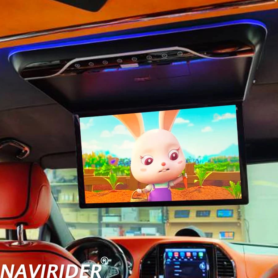 Monitor da soffitto per tetto Android 13 da 19 pollici per Mercedes Benz Vito Touch Screen universale per auto WIFI USB HDMI lettore video multimediale