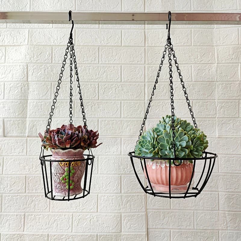 1 pz 40 cm vaso di fiori catena appesa con 3 ganci pianta idroponica in vaso piantare vaso decorazione del giardino di casa