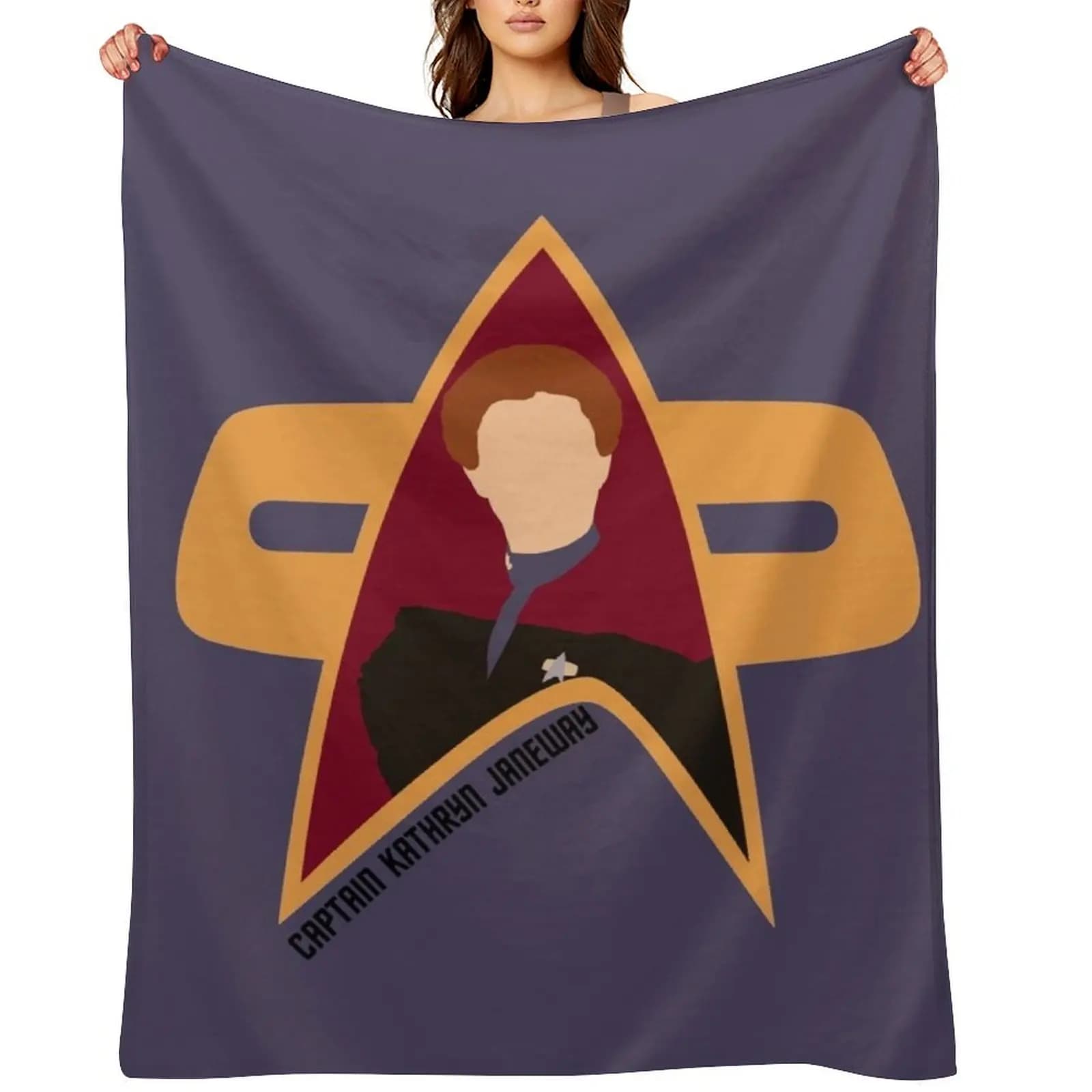 Captain Kathryn Janeway - Star Trek, Voyager Throw Blanket Sofa Throw Luxury Throw Bed covers for babies Blankets