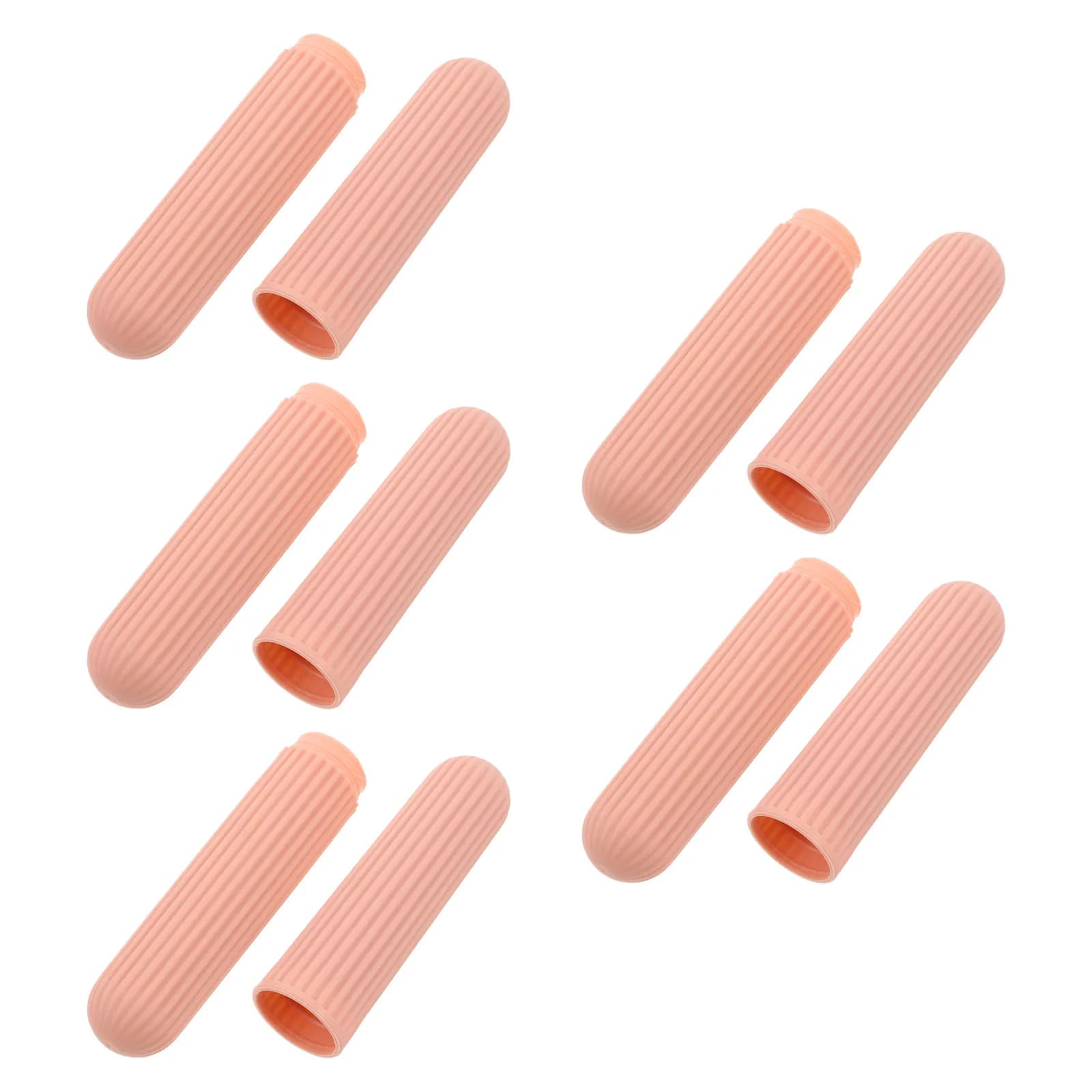 5Pcs Travel Toothbrush Case Hard Plastic Portable Protector Holder Lid Compact Organizer Travel Storage Box for Camping Business