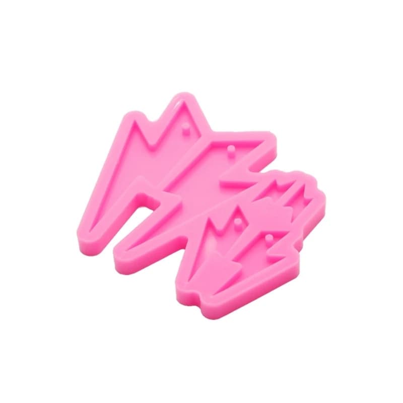 Stampo in silicone per orecchini con fulmine per ornamento in resina epossidica fai-da-te, regalo per amico amante