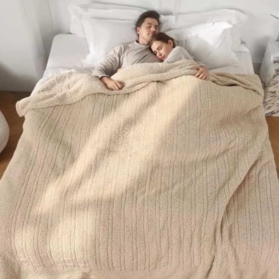 Coperta Elettrica King Size Extra Large con Doppio Controllo di 5 Livelli di Riscaldamento e Spegnimento Automatico dopo 10 Ore