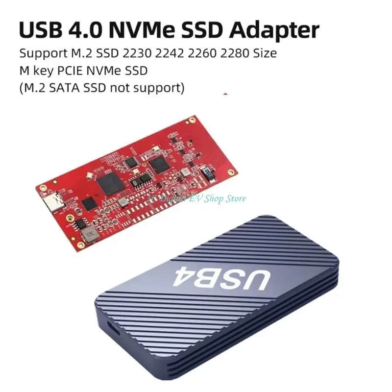 E74D NVME Custodia SSD esterna Custodia per SSD M.2 da 40 Gbps a USB4 Type-C Box
