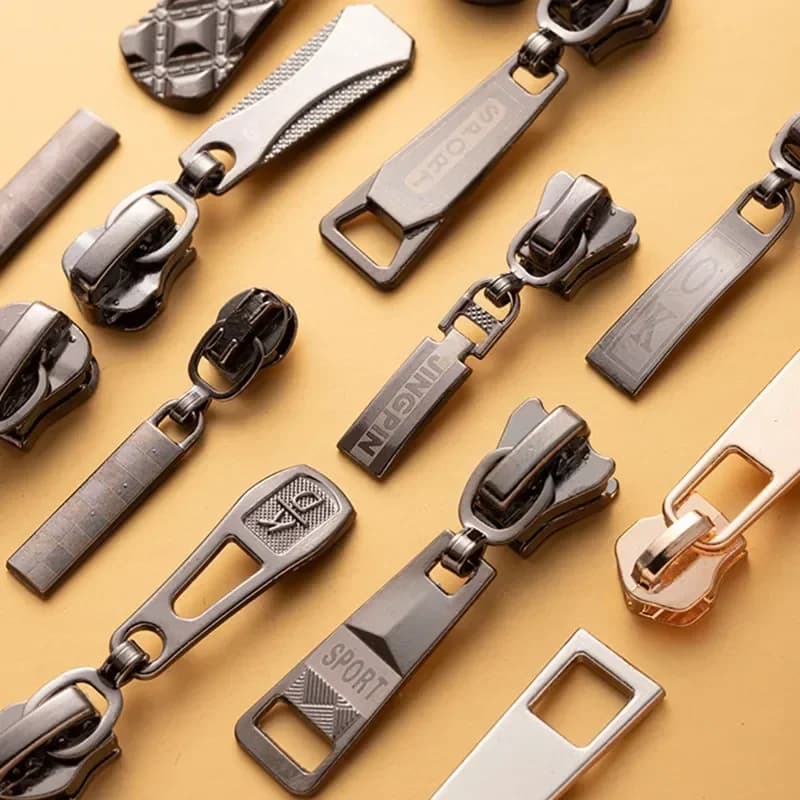 5 pezzi 5 # 8 # Testa con cerniera in resina Blocco automatico per cerniere in resina Cursore Zip Repari Kit Borse fai da te Accessori per cucire indumenti