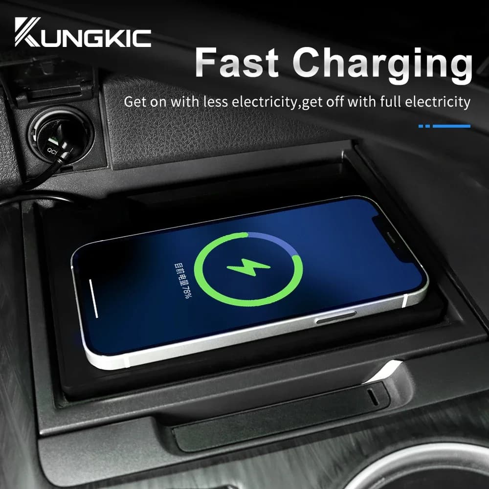 Wireless Charger for Auto Toyota Camry 70 XV70 2018-2022, Quick Charging Support for Phone 15W