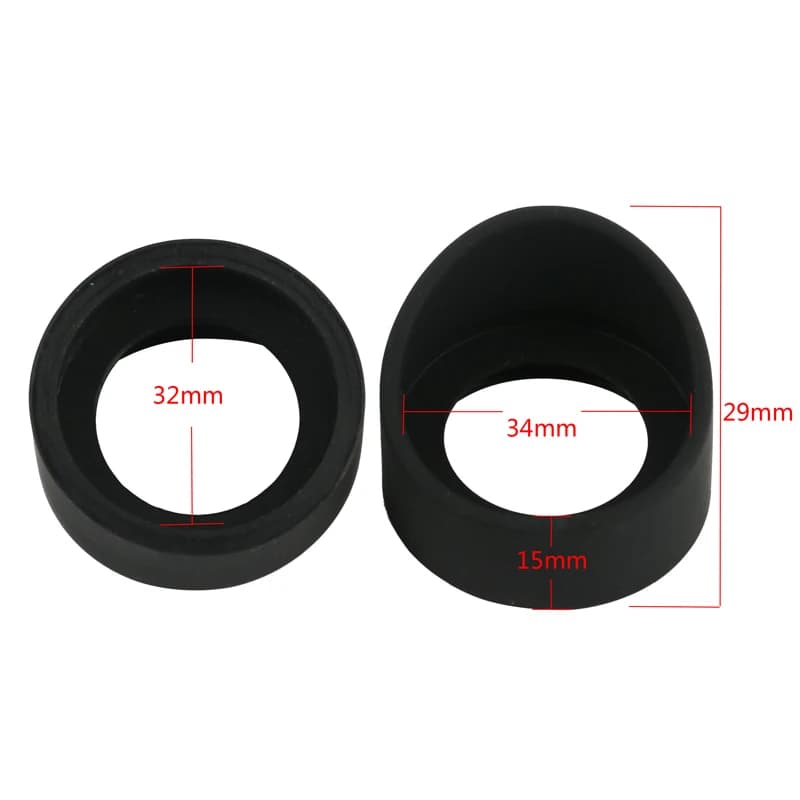 2 Pz/set 34mm Diametro Gomma Oculare Copertura Protezioni Per Binocolo Biologico Stereo Microscopio Telescopio Monoculare Binocolo