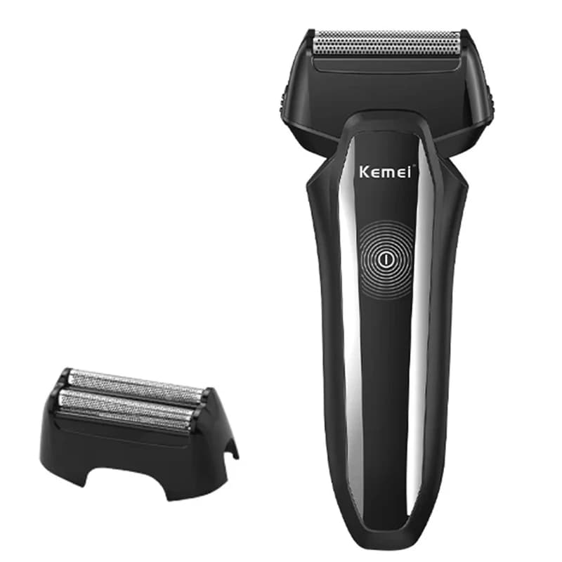 Potente rasoio elettrico da uomo per uomo, macchina per la rasatura della barba, rasoio elettrico ricaricabile con rete extra