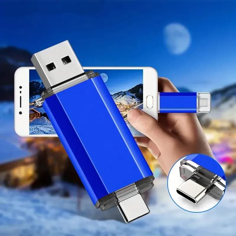 Nuovo tipo-C 2 in 1 OTG 128GB 64GB Pendrive chiavetta USB ad alta velocità OTG Pen Drive 64GB 128GB 2 in 1 tipo C OTG chiavette USB