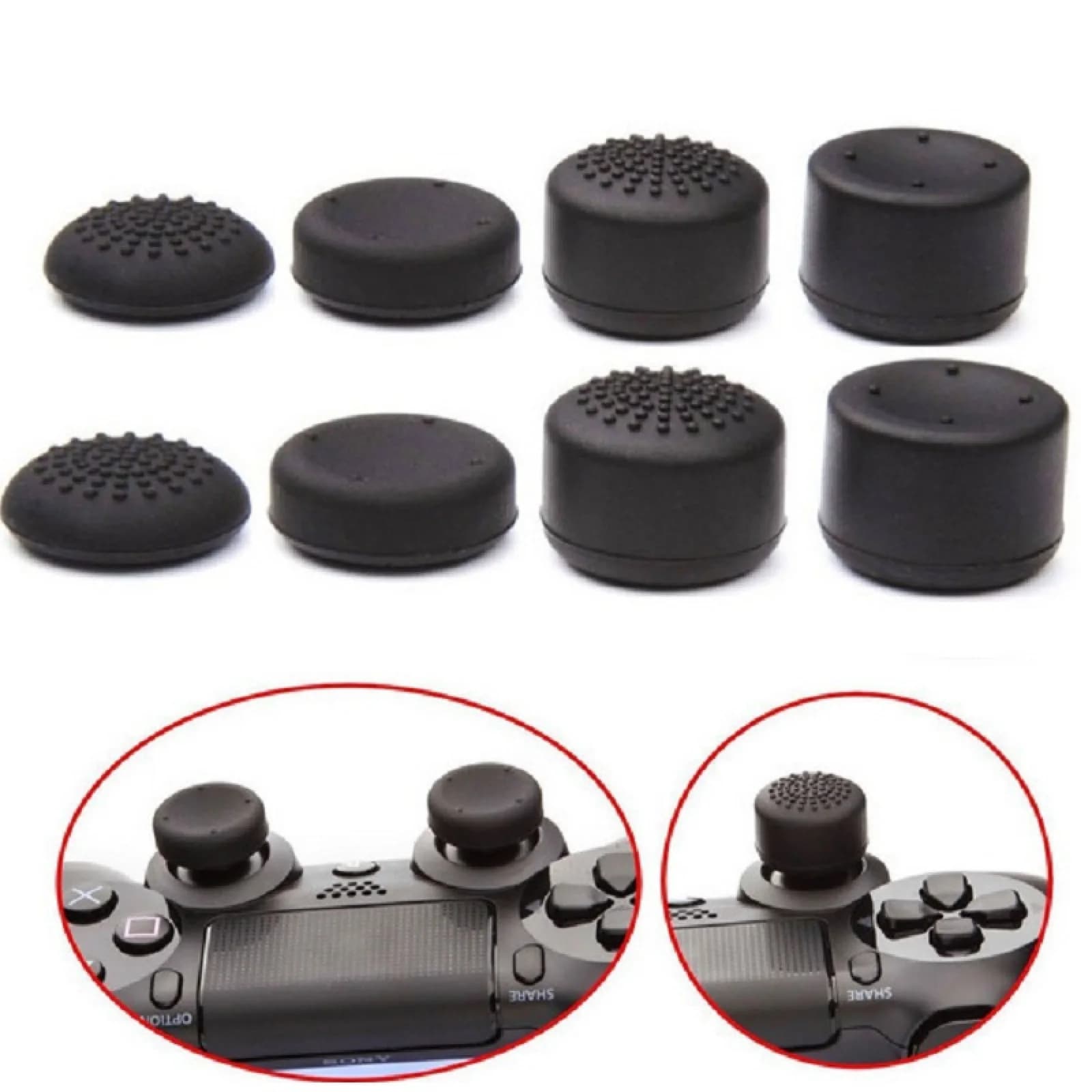 8Pack Thumb Grip Caps Joystick per Nintendo Switch Joy-Con Controller Console Gamepad Silicone Thumb Grip Caps Cover