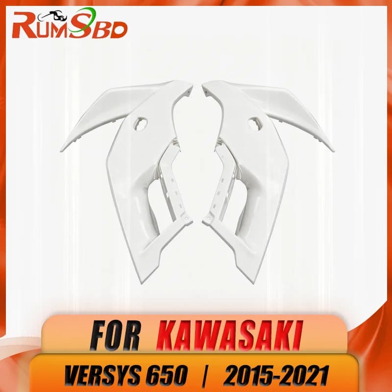 WOLFLINE Motorcycle Front Head Side Panel Fairing Frame Cover For Kawasaki Versys650 2015 2016 2017 2018 2019 2020 2021