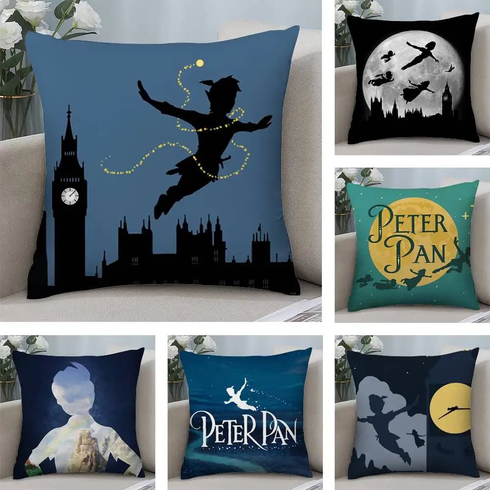 P-Peter Pan Funny pillow pillowcase for soft fabric front-back print Sofa for home High quality pillow sheet