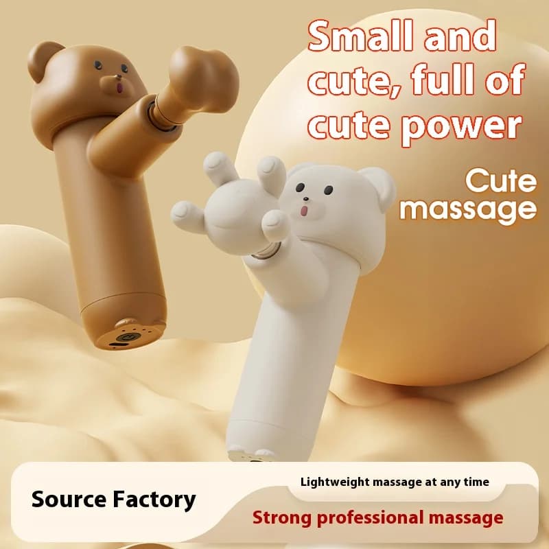 Mini Bear Shape Massage Gun, Small Electric Muscular Massage