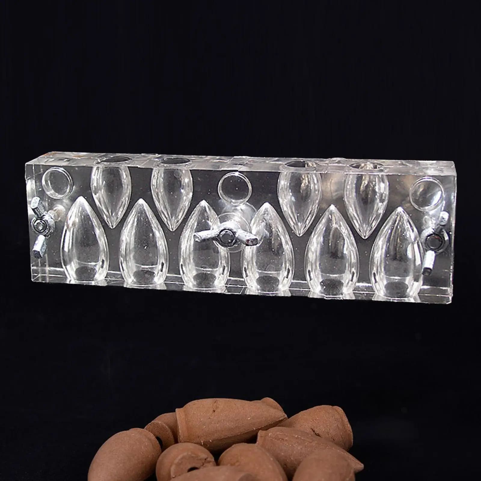Incense Cone Mold Maker 10 Holes Incense Towers for Yoga Incense Holder Accs