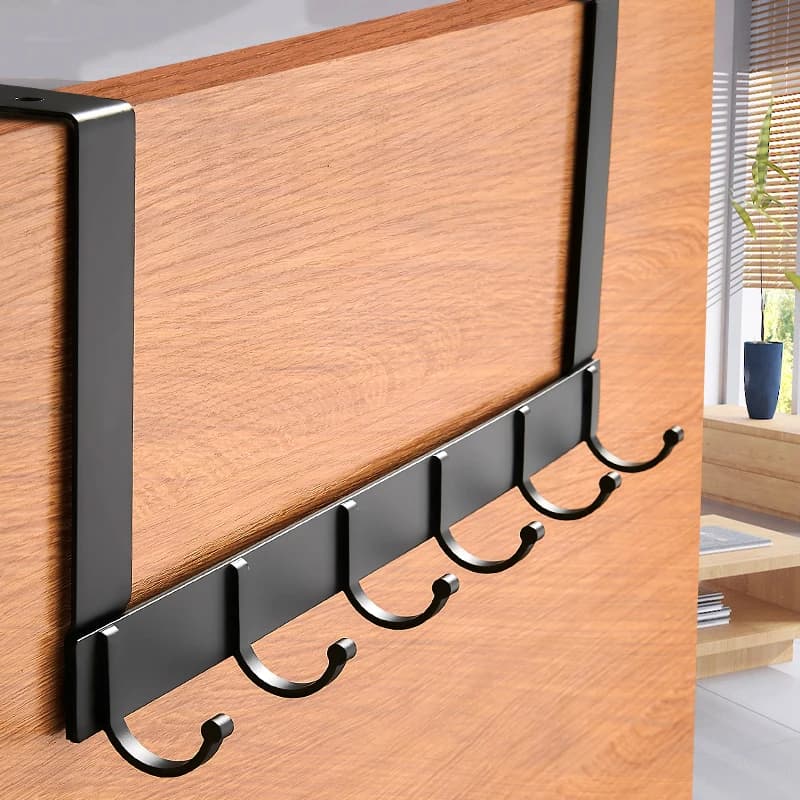 Hooks above door 5 hooks Home bathroom Organizer Rack clothes hangers hat towel coat hangers new bathroom kitchen accessories support